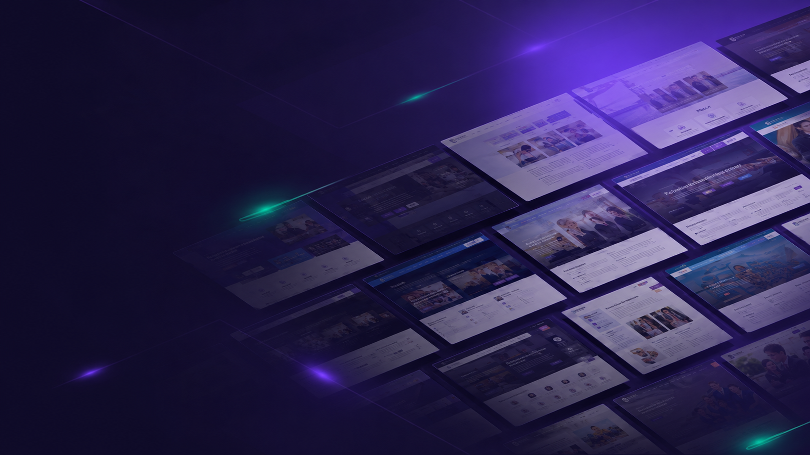 School website showcase collage